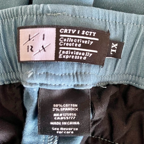 LIRX Men’s Blue Elastic/Tie Waist Pull On Cotton Shorts-Size XL - Picture 6 of 6